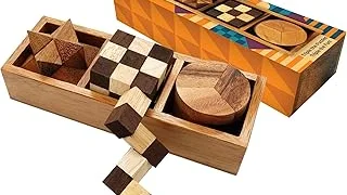 Top Rated 5 Brain Twister Wooden Puzzle